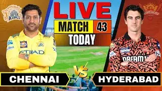 LIVE IPL 2025: CSK vs SRH | Live Cricket Match Score & Commentary | Chennai vs Hyderabad Live match