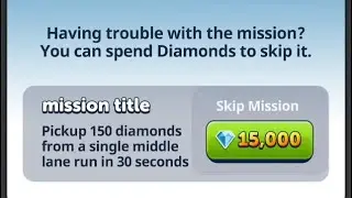 Agent Dash Mission Title Bug