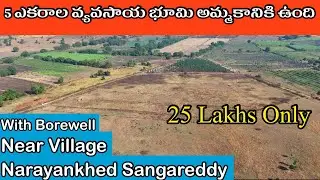 5 Acers  Agriculture Land For Sale in Telangana | Low price land Narayankhed