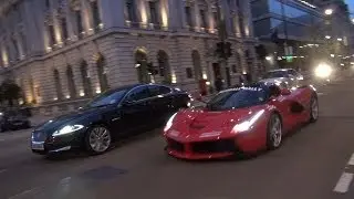 LAFERRARI V SKINNY TYRES - Chase Around London ! (Nice Sounds, Tunnel Blast)