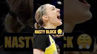 Cameron Brink with a NASTY two-handed block 😳😤