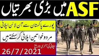ASF jobs 2021 | Airport Security force inspector job 2021 | ASF new jobs 2021 | FPSC jobs 2021