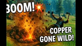 Exploding Copper Deposit in Valheim! | Epic Mining Surprise! 🪓🔥