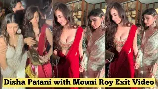 Bollywood Best Friends Disha Patani & Mouni Roy with Husband Exit Video from Diwali Party😍❤️