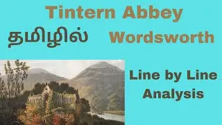 Tintern Abbey summary in Tamil