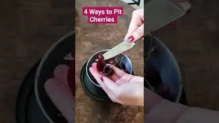 4 Ways to Pit Cherries #shorts