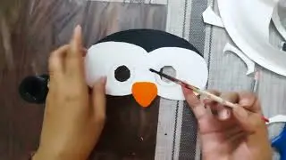 Penguin face mask for kids fancy dress competition #fancydress #facemask #competition #animal #video