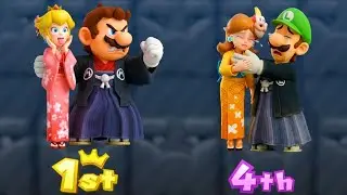 [マリオパーティ10 :ミニゲームマリオKimono Vs ルイージKimono Vs デイジーKimono Vs ピーチKimono (CPU最強 たつじん)]