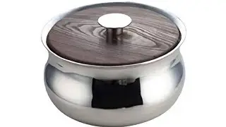 Double Walled Bowl Set of 4 in Stainless Steel By Arttd-inox