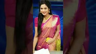 News Reader Kanamni Shooting Stills #shorts #trending #reels #newsreader