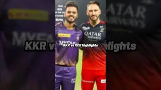 KKR vs RCB Highlights! #cricket #ipl #kkrvsrcb