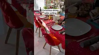 Dining table setting | Christmas