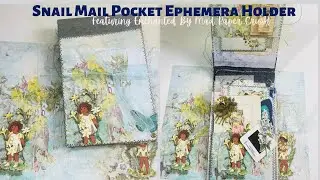 Snail Mail Pocket Ephemera Holder Featuring Enchanted By Mad Paper Crush