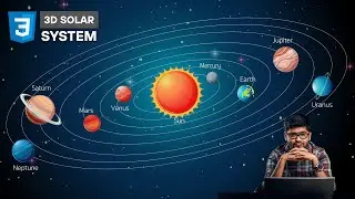 3D Solar System Using HTML CSS | Our Solar System Animation Effects Using CSS