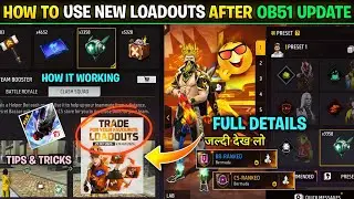 How To Use New Loadouts After Ob51 Update | new loadouts in free fire | test gameplay free fire 