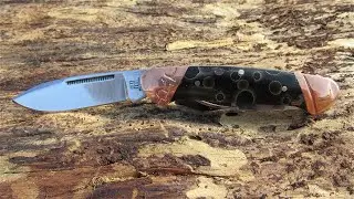 COPPER SWIRL CANOE POCKET KNIFE By Rough Ryder