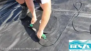 Saldature a caldo teli con Phon Leister (polipropilene, PVC, polietilene)
