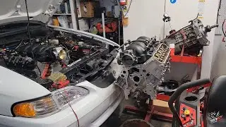E2 - Updates On My Turbo LS LQ4 / T56 SN95 Mustang Project. Drag a GREASY Old Engine Home and LEARN!