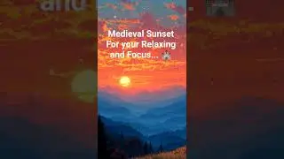 Medieval Sunset for Focus, Playing, Relaxing.. #fantasy #music #relaxingmusic #sleepmusic #relax