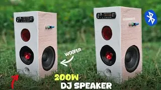 Как сделать DJ Speaker Box мощностью 200 Вт с помощью платы усилителя TPA3116D2 &bull; Усилитель kaise...