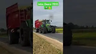 John Deere 7810, listen to that sound!#johndeeere #harvest #tractor #agriculture
