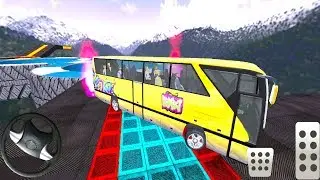 Impossible Bus Tracks Stunt Racing 3D Coach Driver | Bus Stunt Racing Game | Bus Games