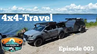 4x4-Travel Skandinavien Roadtrip, Camping Urlaub mit unseren Hunden; Ford Raptor und HeroCamper