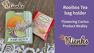 Twinings Tea Bag Holder Tutorial | Make a tea bag holder with Stampin' Up!'s Flowering Cactus Medley
