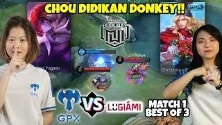 PERTAMA X LIAT FUNI PAKE CHOU & SKYE PAKE LANCE!! MATCH 1 GPX IDN VS LGM SG!! KAWAL AMPE JUARA COY!!