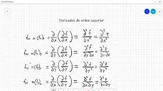 Calculo Vectorial lección 15: Derivadas de orden superior