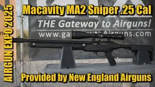 Airgun Expo 2025 &ndash; Shooting the Macavity MA2 Sniper .25 Cal - Provided by New England Airgun