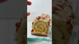 Almond Swiss roll 💛 From Mega Mart (Korean Mart) #youtubeshorts #korea #shorts #korean #food #love