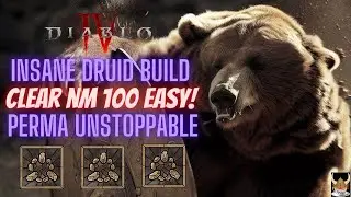 Diablo 4 Best Druid Build in the Game ~CLEAR Nightmare Dungeon 100 EASY!~ Unstoppable Dynamite Druid