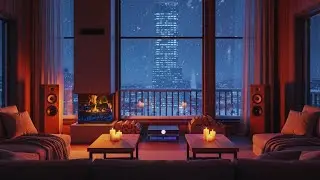 Soft Jazz Cozy Cabin 🔥 Winter Relaxation Music S2