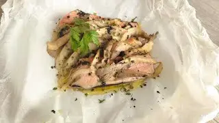 RIQU&Iacute;SIMA EN HORNO O  FREIDORA DE AIRE!!! (TRUCHA CON SETAS EN PAPILLOTE KETO)