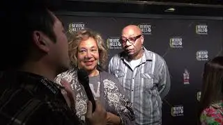 Angela Robinson Witherspoon and Abdul Malik Abbott Carpet Interview at Beverly Hills Film Festival