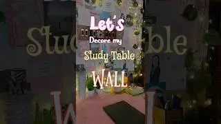 ⬆️Final part is out || Pinterest inspired wall makeover 🪴|| Study table makeover Part 1 #ytshorts