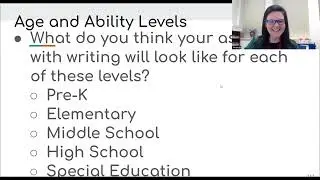 Paraprofessional Writing: Day 3 Know Your Audience: Video 14 Reference Materials