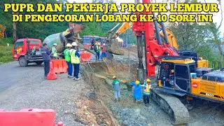 PUPR DAN PEKERJA PROYEK LEMBUR || Di Pengecoran Lobang Ke-10 Sore Ini
