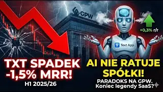 TXT SPADEK -1,5% MRR! Nowy produkt AI NIE RATUJE sp&oacute;łki | H1 2025/26