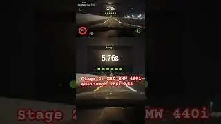 500whp B58 BMW 440i F32 STAGE 2+ | 60-130mph Dragy Timer Test (STOCK TURBO,DP) #b58 #bmw #dragy