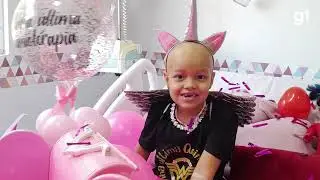 Aos 8 anos, menina vence dois cânceres e mãe se emociona: 'Vê-la sendo criança de novo é um milagre'