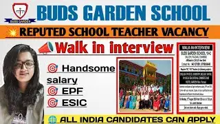🎯💥 freshers eligible/Top private school teacher vacancy/Jharkhand School teacher vacancy #vugolkotha