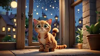 Lulu Cat Hugs a Star | Bedtime Rhyme for Kids | Gentle Lullaby and Nursery Song