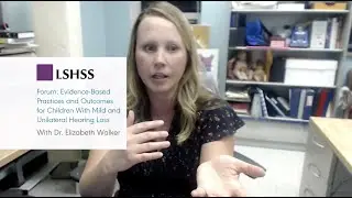 LSHSS Forum on Children With Mild and Unilateral Hearing Loss