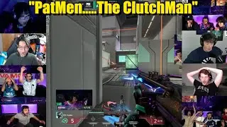 Valorant pros/streamers react to PRX Patmen's INSANE 1v2 CLUTCH against FNATIC