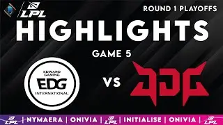 EDG vs JDG Highlights Game 5 | LPL Playoffs 2025 | EDward Gaming vs JD Gaming by Onivia