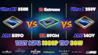 iGPU ARC 140V vs. RX 890m vs. ARC B390: The Ultimate 1080p Gaming Test (30W TDP / High Settings)