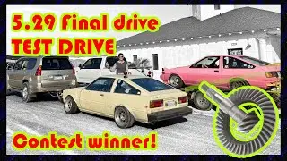5.29 final drive diff test Drifting at Apple Valley Speedway AE86 KE70 TE72