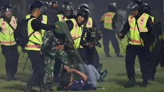 STAMPEDE, RIOT AT INDONESIA SOCCER MATCH KILL 129, POLICE SAY. REST IN PEACE!